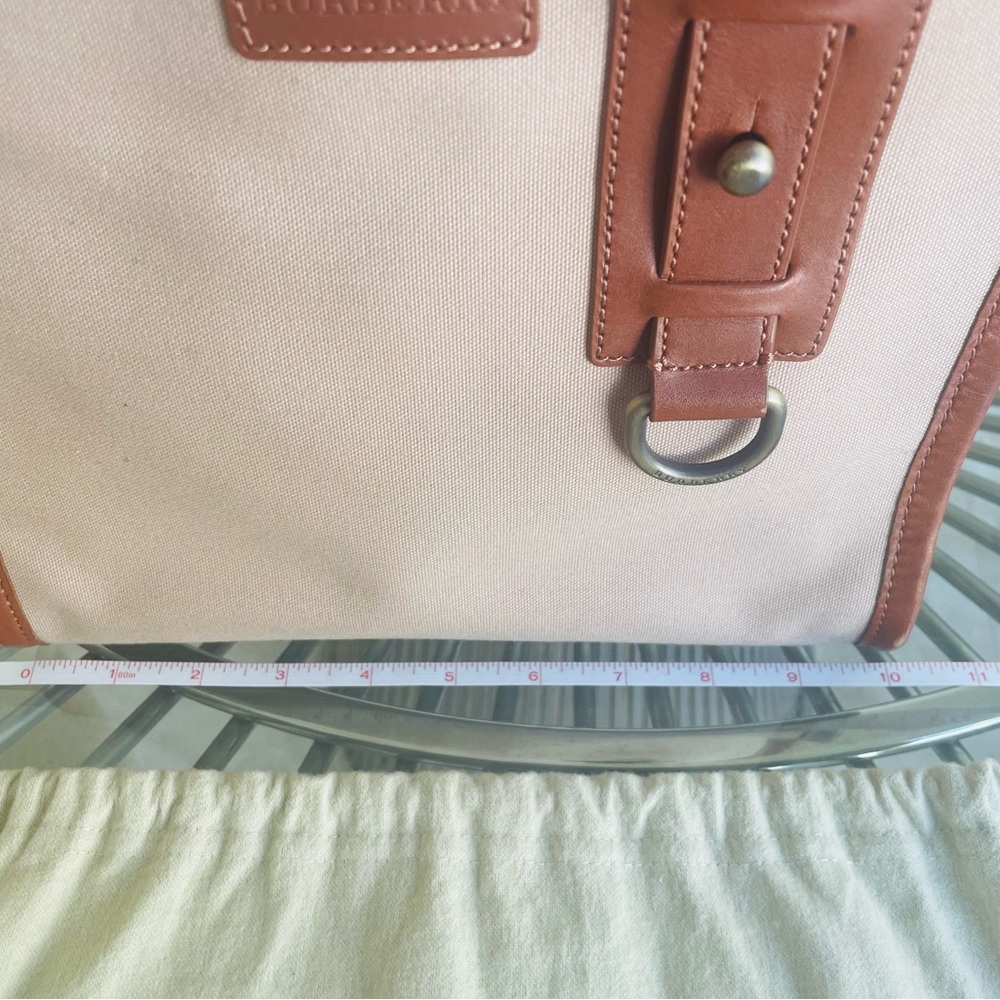 Burberry Nova Check Tan, Canvas and Leather Tote with Dust Cover. Authentic. - Picture 13 of 16